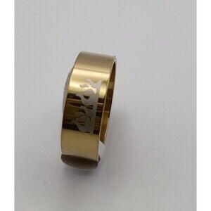 Stainless Steel Gold Flames Fashion Ring Band China Size 19/U.S Size 9.5